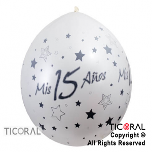 PIATA S R36 INF SATIN MIS 15 AOS BLANCO ESTRELLAS TINTA PLATA x 1